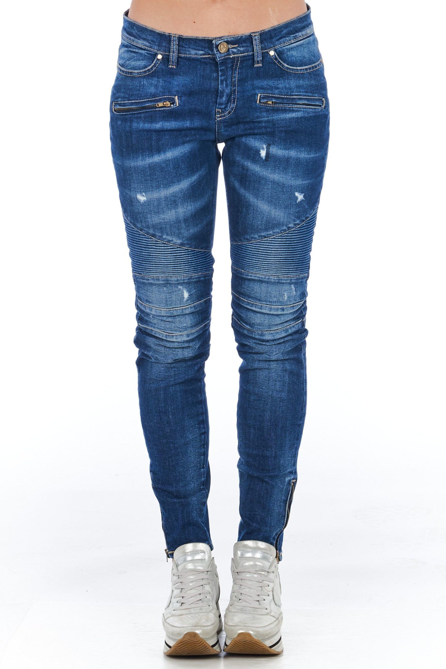 Blue Cotton Women's Jeans