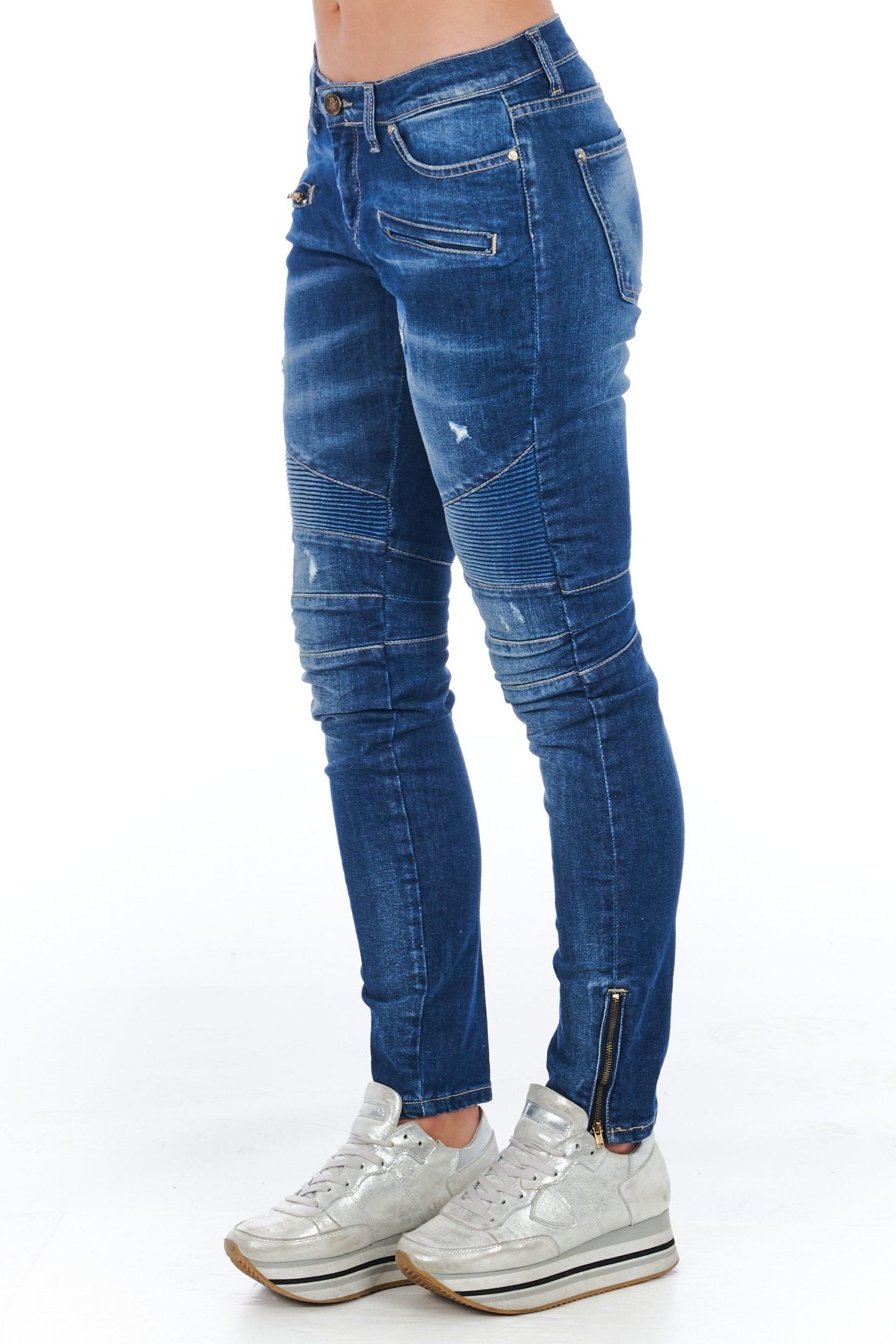 Blue Cotton Women's Jeans