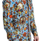 Elegant Slim Fit Jewelry Print Cotton Shirt