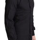 Elegant Black Gold Slim Fit Dress Shirt