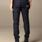 Elegant Dark Blue Denim Icon Jeans