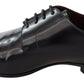 Elegant Black Leather Derby Dress Shoes