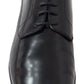 Elegant Black Leather Derby Dress Shoes
