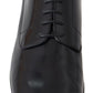Elegant Black Leather Derby Dress Shoes