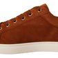 Elegant Light Brown Leather Sneakers