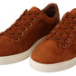 Elegant Light Brown Leather Sneakers