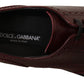 Elegant Bordeaux Leather Derby Shoes