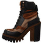 Elegant Leather Ankle Boots in Brown