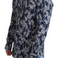 Elegant Gold Floral Cotton Casual Shirt