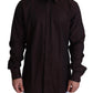 Elegant Spread Collar Cotton Dress Shirt