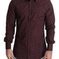 Floral Elegance Gold Dress Shirt