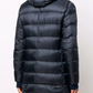 Elegant Navy Quilted Down Coat
