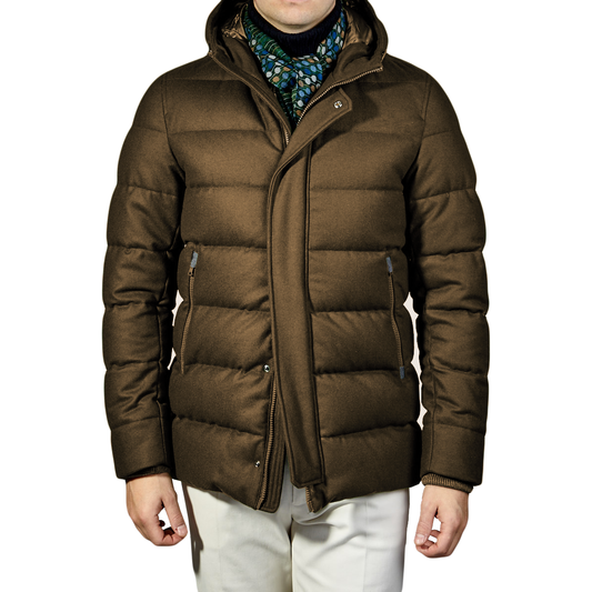 Brown Wool Men Jacket