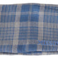 Elegant Blue Wool Scarf with Check Pattern