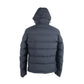 Elegant Men's Down Jacket with Hood and Zip Closure
