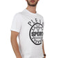 White Cotton Men T-Shirt