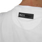 White Cotton Men T-Shirt