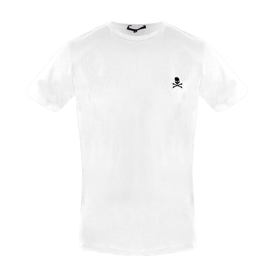 White Cotton Men T-Shirt