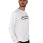 White Cotton Men Sweater