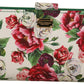 Multicolor Floral Leather Continental Wallet