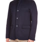 Blue Wool Men Jacket