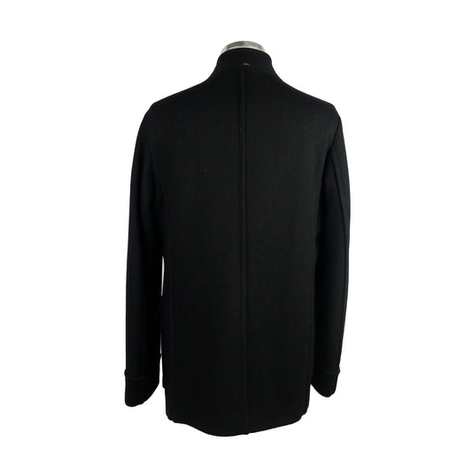 Black Wool Men Jacket