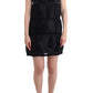 Elegant Black Cocktail Dress - Short Sleeve