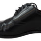 Elegant Black Leather Derby Formal Shoes