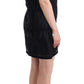 Elegant Black Cocktail Dress - Short Sleeve