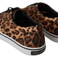 Leopard Print Canvas Sneakers