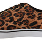 Leopard Print Canvas Sneakers