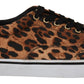 Leopard Print Canvas Sneakers