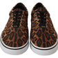 Leopard Print Canvas Sneakers
