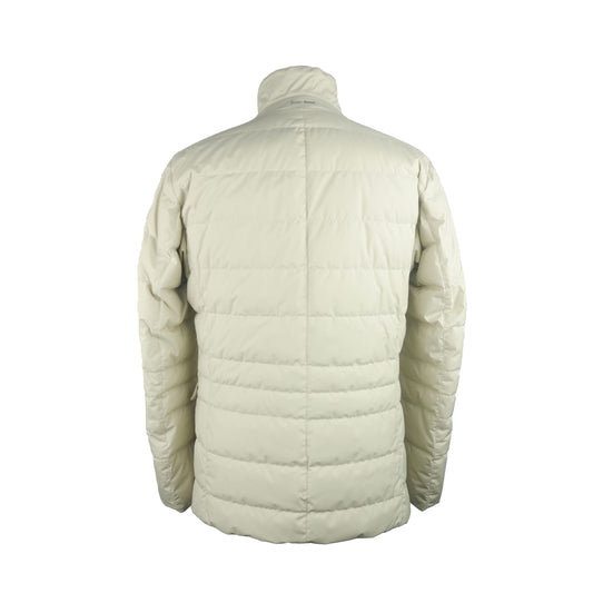 White Polyester Men Jacket