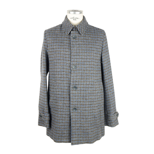 Gray Wool Men Jacket