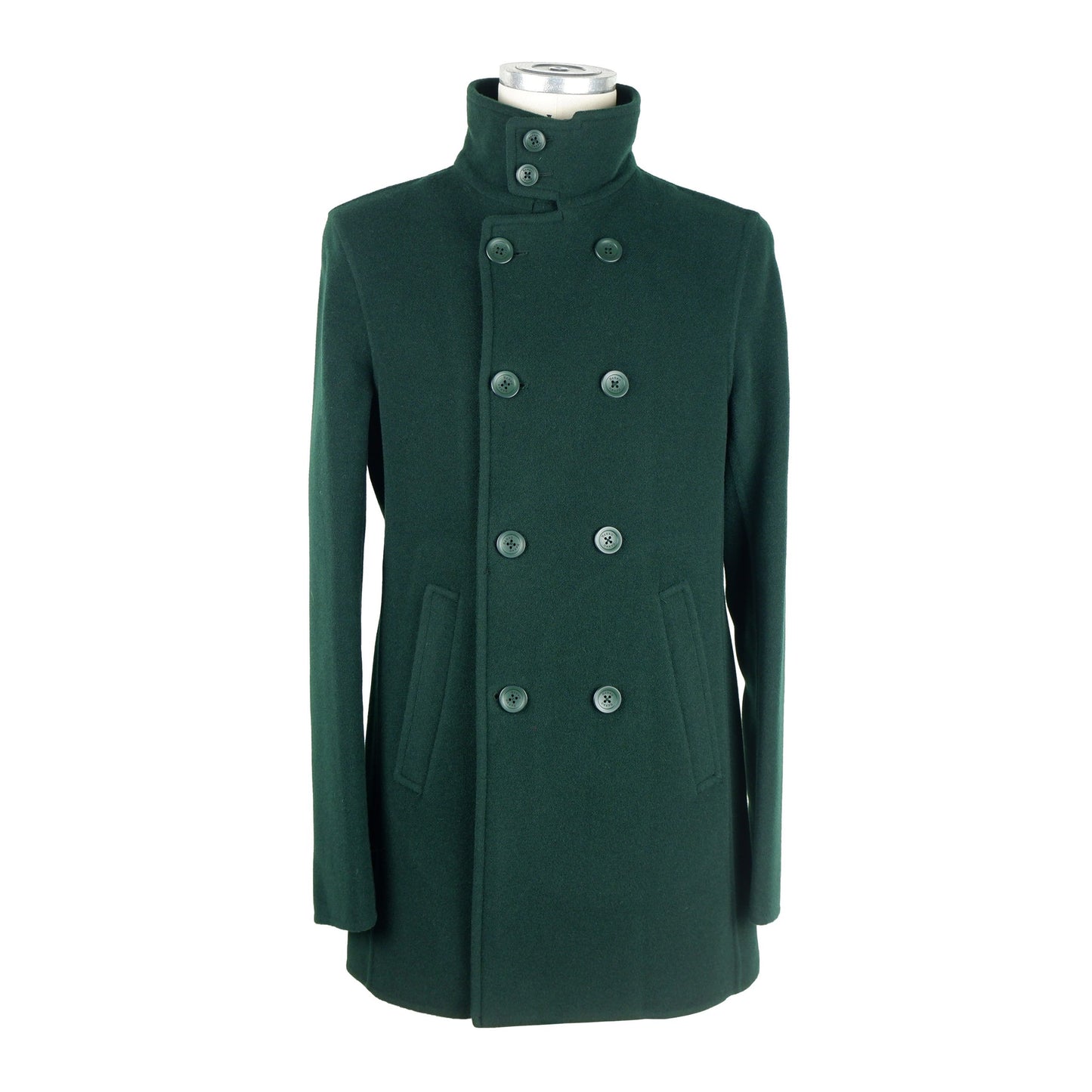 Green Wool Men Jacket