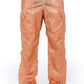Orange Polyurethane Men Pant