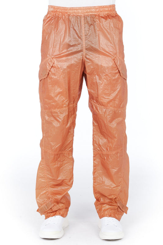 Orange Polyurethane Men Pant