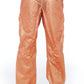 Orange Polyurethane Men Pant