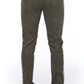 Brown Cotton Men Trouser