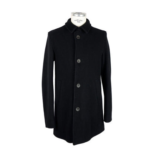 Black Wool Men Jacket