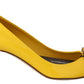 Crystal-Embellished Patent Leather Pumps