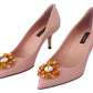 Elegant Pink Crystal Pumps