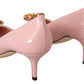 Elegant Pink Crystal Pumps
