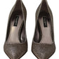 Elegant Silver Heels Pumps Classic
