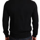 Stunning Black Wool Pullover Sweater