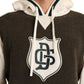 Beige Italian Wool Blend Hooded Sweater