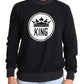 Blue Crown King Cotton Pullover Sweater