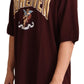 Bordeaux Heaven Print Cotton T-Shirt