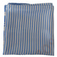 Elegant Striped Silk Square Scarf with St. Tropez Print